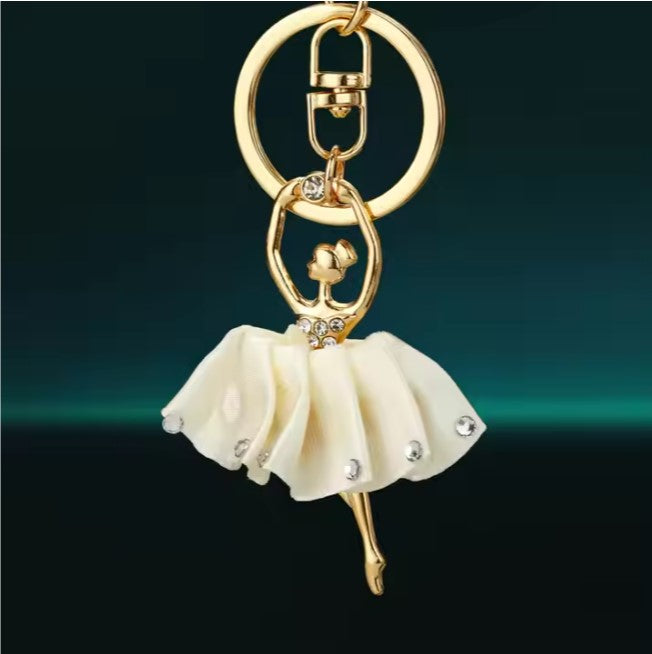 Keyring Beige Ballet Dancer