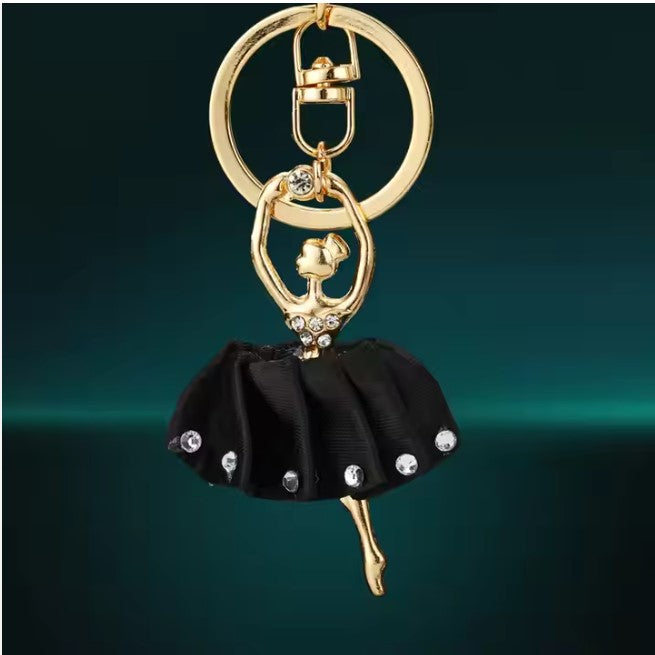 Keyring Black Ballet Dancer