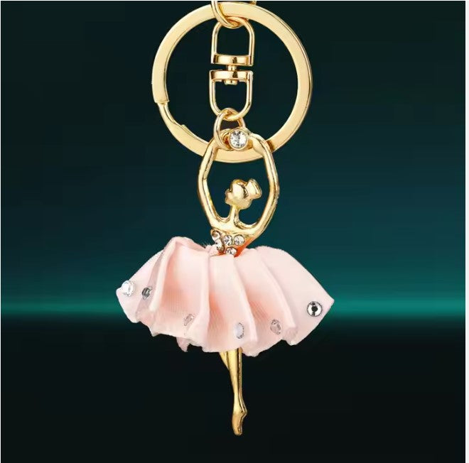 Keyring Pink Ballet Dancer