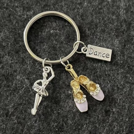 Keyring Ballet Dancer and Ballet Pink Ballet Shoes