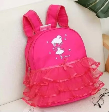 Hot Pink Frilled Ballet Backpack