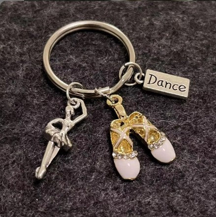 Keyring Ballet Dancer and Light Pink Ballet Shoes
