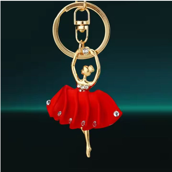 Keyring Red Ballet Dancer