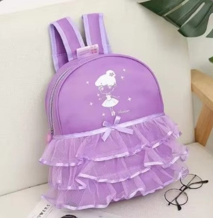 Purple Frilled Ballet Backpack